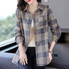 长袖格子衬衫女外套春秋款2026年新款小衫中年妈妈中长款女士上衣 商品缩略图2