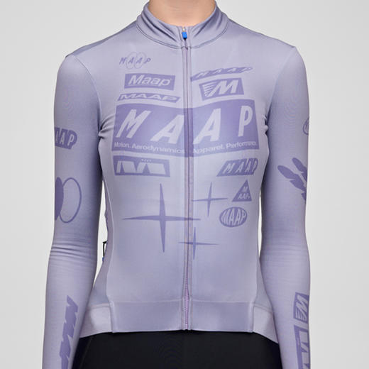 MAAP 女士 Drome 系列 加绒长袖骑行服 闪银紫 商品图2