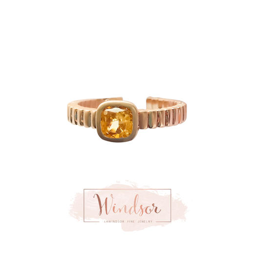 LHWINDSO 温莎珠宝  原创设计感柠檬挞戒指/项链 商品图1