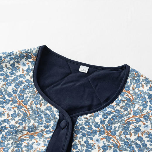 雀说桑蚕丝填充棉服女圆领妈妈装秋冬保暖外穿棉衣外套ALAYN02A 商品图4