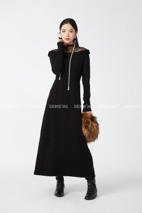 【门店同款】ENJOY冬季“相聚时刻”赫本风小黑裙 167643075