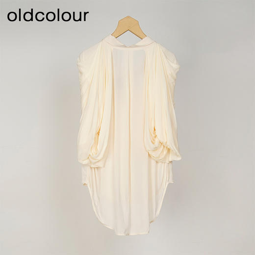 oldcolour欧珂夏季时尚简约宽松休闲纯色短袖衬衫女HO26011459 商品图1