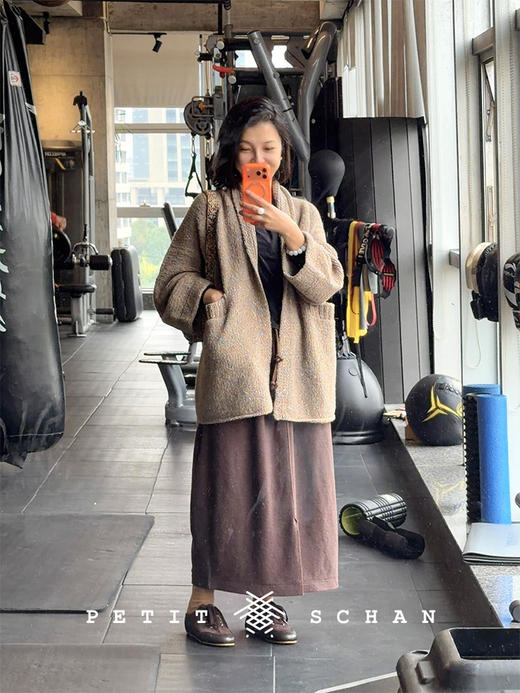 PETIT SCHAN小闪 CLO#953 Bumper Harvest 五谷丰登 骆驼绒牦牛绒手纺纱纯手编针织外套 商品图3