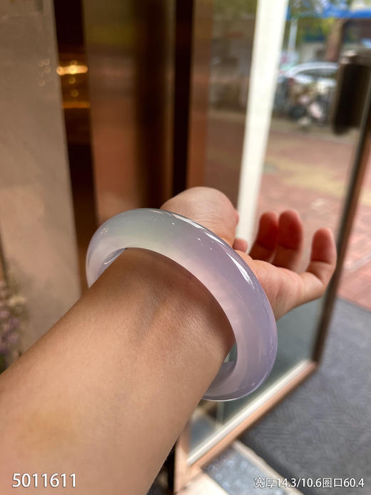 高冰种春带彩手镯【5011611】圈口60.4。具体价格微信咨询 商品图4