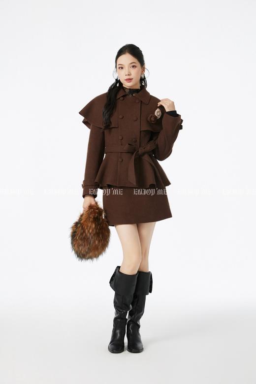 【门店同款】ENJOY冬季“相聚时刻”复古翻领收腰套装裙 167696783 商品图5