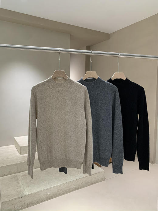 【高品质私服】【IC粗纺羊绒高领套头针织衫】色泽自然柔和，条干均匀，纹路清晰，绒面丰富G1126-CC【无标出货 介意慎拍】 商品图7