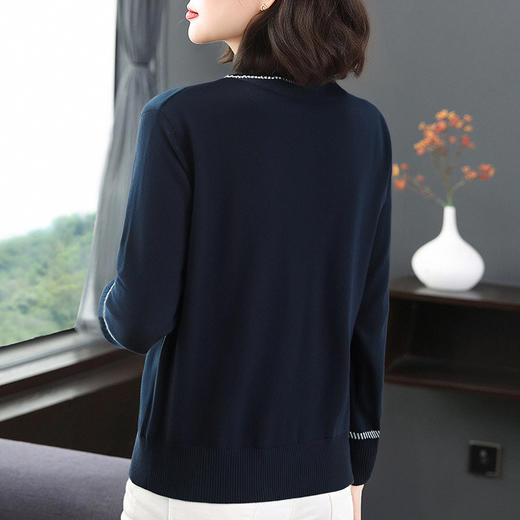 大码女士毛衣打底衫秋冬内搭2026新款爆款宽松圆领套头针织衫上衣 商品图4