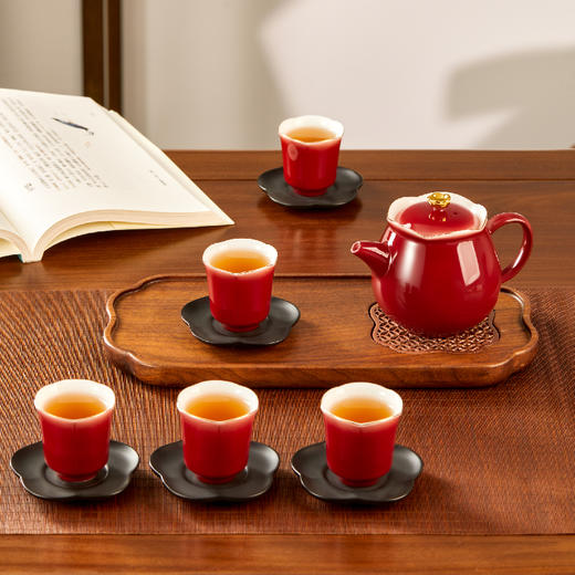 【故宫茶具】梅开五福茶具套装茶杯礼盒博物馆文创乔迁新年生日礼物 商品图5