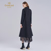 【羊绒】乔万尼精致职场简约收腰飒爽高级感保暖中长款羊毛呢大衣ES4A472 商品缩略图4