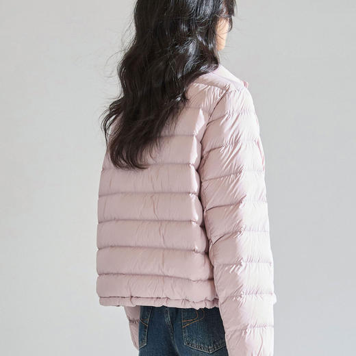 「高货sh」全新升级【铂金会员809/天猫1099/差价290】(92345)洛诗琳2025秋冬立领不规则绗缝短款90白鹅绒短裤羽绒服女 商品图4