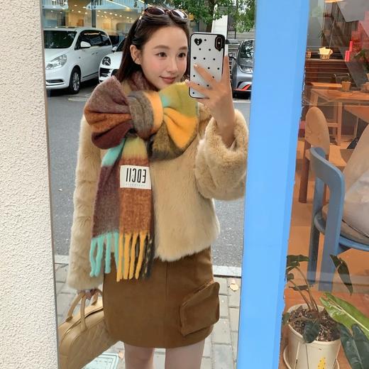 明星博主同款【EDGII棉花糖羊毛围巾】秋冬氛围感神器❗️官网💰300➕，李+琦直播间场均过百万‼️既是围巾又是披肩，颜值和实用性同时拉满 商品图2