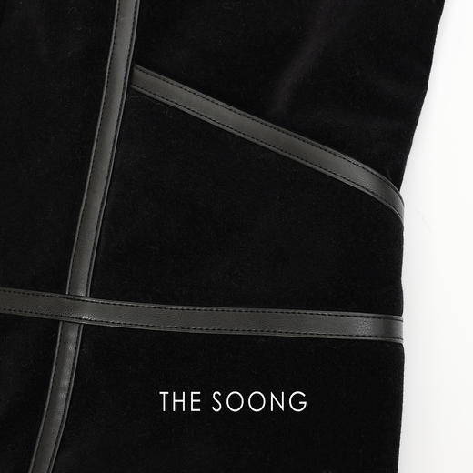 THESOONG|"绒面分割线"天然植绒酵洗加软锁温丝绒立体感外套HBWT7774 商品图7
