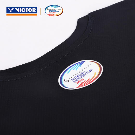 VICTOR威克多胜利公开赛纪念商品羽毛球服T-ABO2501透气速干针织短袖 商品图4