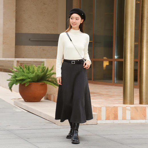 刺绣蝴蝶结半高领打底衫-纪念日百货门店同款167098741 商品图3