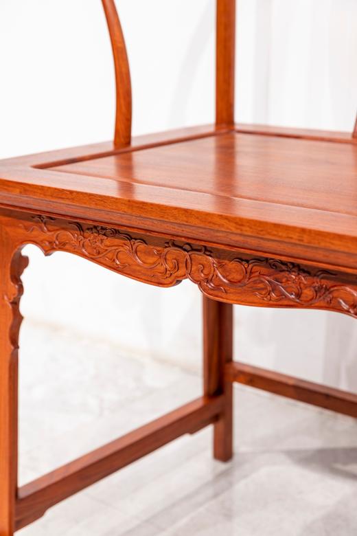 红桥红  家具严选  缅甸花梨（大果紫檀）【国博 团花圈椅 三件套】 商品图3