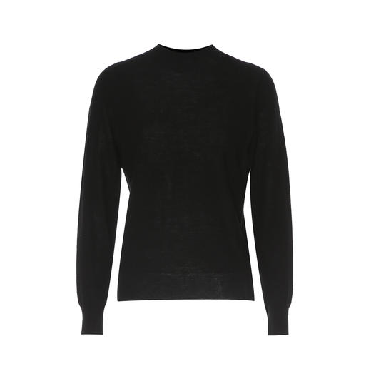 EITIE爱特爱纯色简约半高领舒适柔软羊毛2025秋季新款针织衫C2501808 商品图11