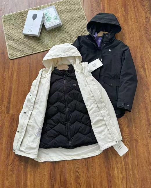 D110406秋冬必入款羽绒三合一内胆防风外套防泼水夹克户外冲锋衣 商品图5