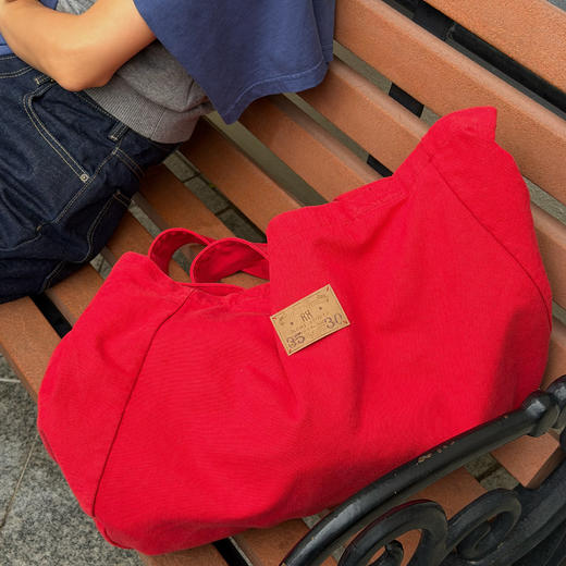 ROMI STUDIO 首饰袋 重磅牛津帆布酵洗西瓜红单肩包RWCLPY6733 商品图0