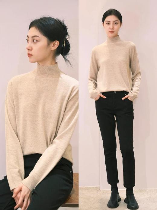 【高品质私服】【IC粗纺羊绒高领套头针织衫】色泽自然柔和，条干均匀，纹路清晰，绒面丰富G1126-CC【无标出货 介意慎拍】 商品图6