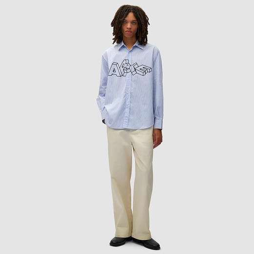 Arte Blocks Shirt 艺术字条纹长袖衬衫 商品图1