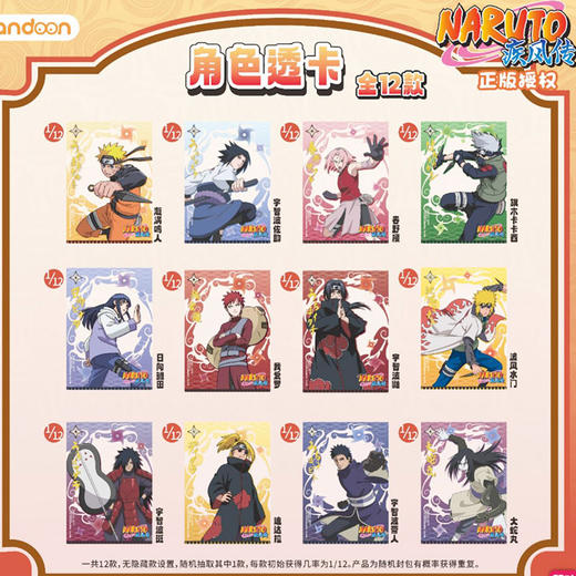 火影忍者疾风传动漫透卡纪念日百货门店同款167144751 商品图0