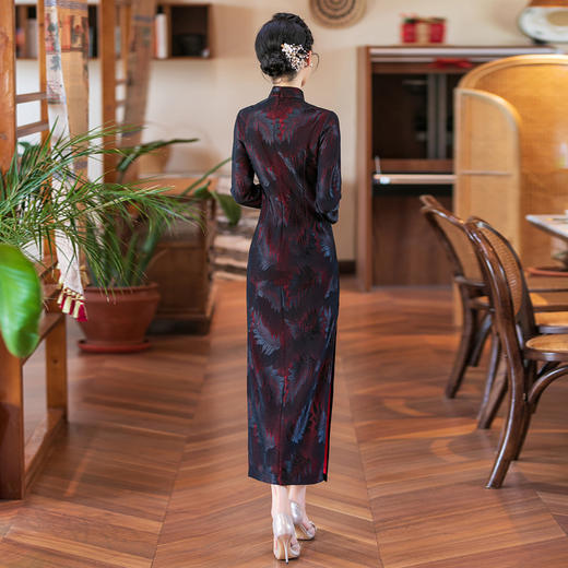 高档复合蕾丝旗袍妈妈装WXG 商品图3