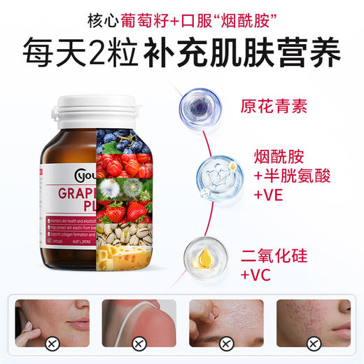 澳洲Youthit优思益 葡萄籽烟酰胺精华胶囊（plus）【会员专享】 商品图1