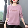 圆领卫衣女长袖春秋季2026年新款大码胖mm宽松t恤打底衫套头上衣 商品缩略图0