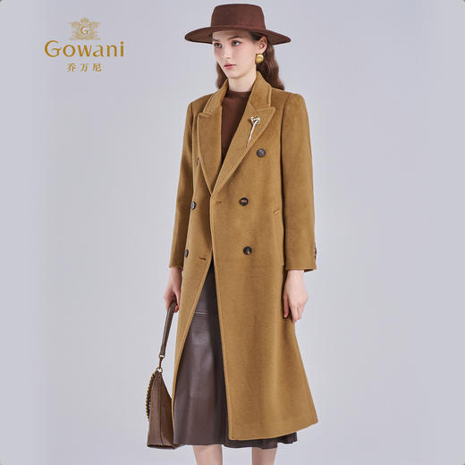 乔万尼羊毛大衣女新款秋冬高级感长款修身ET4A026 商品图2