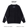 243026SDSA男士秋冬新款痞帅男装韩版简约撞色圆领毛衣百搭慵懒风针织衫 商品缩略图5