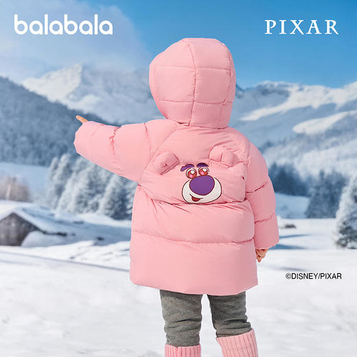 【玩具总动员IPbalaOne】巴拉巴拉女童羽绒服草莓熊2025新款冬装 商品图3