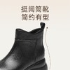 信诺真皮妈妈鞋女厚底增高短靴切尔西靴2025冬季新款加绒加厚棉鞋X5M155-269Z 商品缩略图4