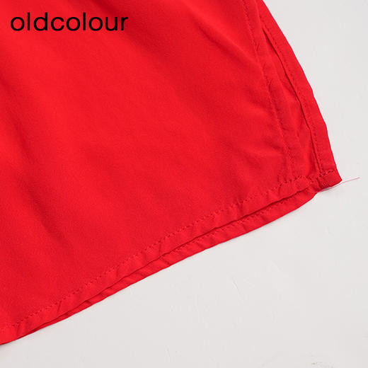 oldcolour欧珂夏季简约纯色休闲宽松中袖套头衫女HO26012421 商品图4