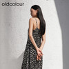 oldcolour夏季新款气质减龄中长款碎花吊带连衣裙女GP31104003 商品缩略图2