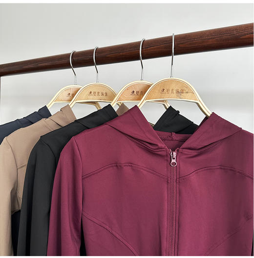 壁虎瑜伽【2511SY443】连帽修身显瘦外套【5天发货】 商品图3