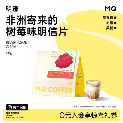 明谦埃塞俄比亚莓屿来信SOE咖啡豆日晒耶加雪菲咖啡意式黑咖啡 商品图0