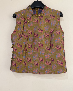 【门店同款】ENJOY秋季云敛-东方画笔金线细闪马甲 165743216