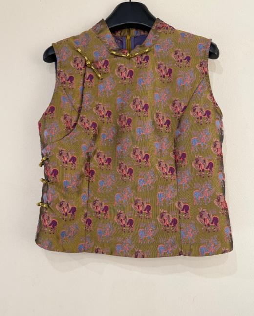 【门店同款】ENJOY秋季云敛-东方画笔金线细闪马甲 165743216 商品图0