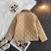 D110405新款卡其色拼接衣领儿童棉服外套女宝款 商品缩略图13