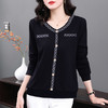 黑色长袖t恤女大码2026新款中年妈妈秋装女士上衣外穿洋气打底衫 商品缩略图4