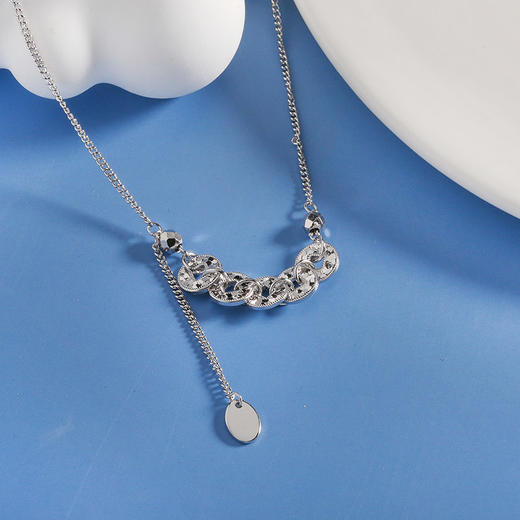 【宏艺珠宝】招财铜钱·银s925项链 商品图2