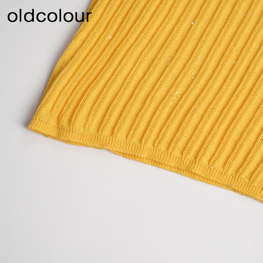 oldcolour春秋季时尚简约休闲纯棉短袖针织衫女GM31052813 商品图4