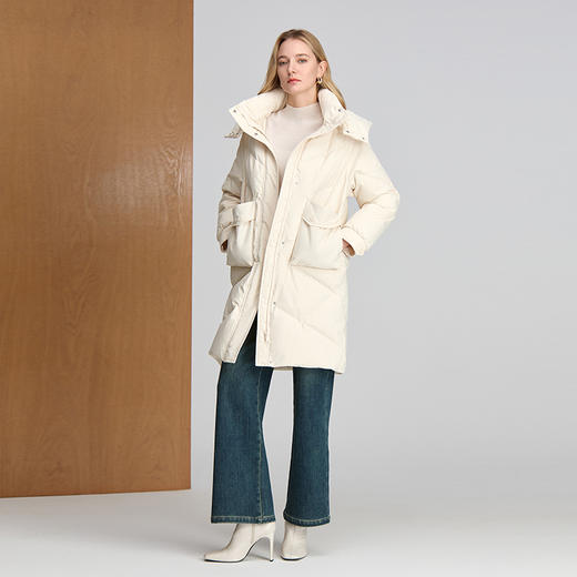 EITIE爱特爱带帽高领大口袋设计时尚简约冬季保暖羽绒服8411116 商品图1