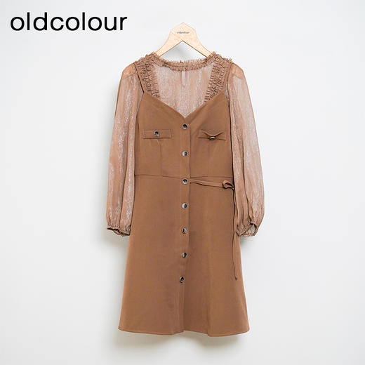 oldcolour欧珂春秋季简约休闲日常两件套长袖连衣裙女GM31103854 商品图0