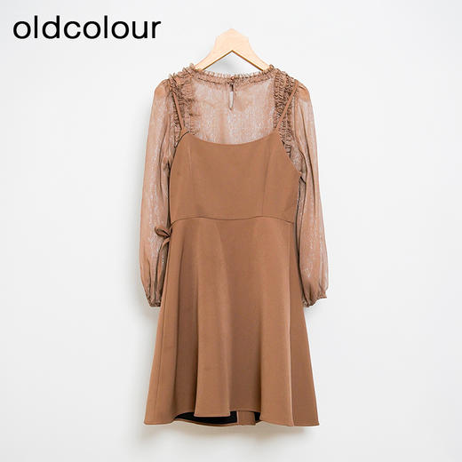 oldcolour欧珂春秋季简约休闲日常两件套长袖连衣裙女GM31103854 商品图1