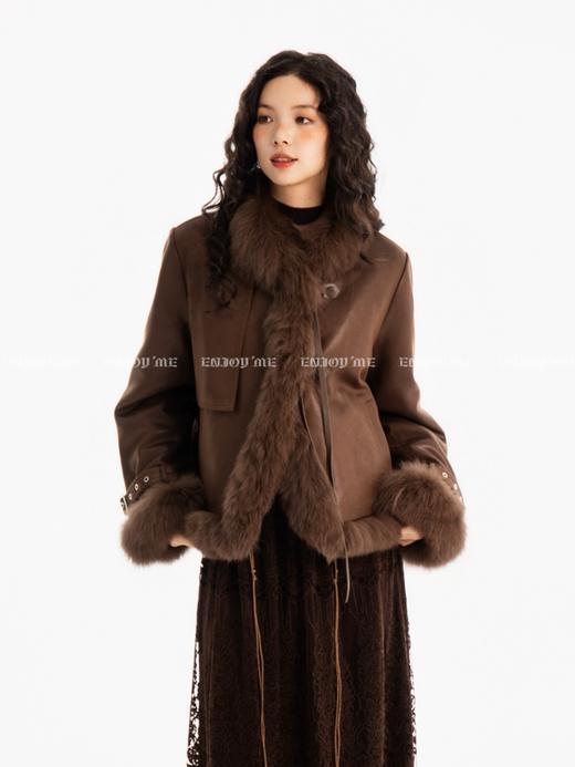 【门店同款】ENJOY冬季“游牧漫寻”暮色古堡皮草外套 167450097 商品图1