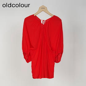 oldcolour欧珂夏季简约纯色休闲宽松中袖套头衫女HO26012421