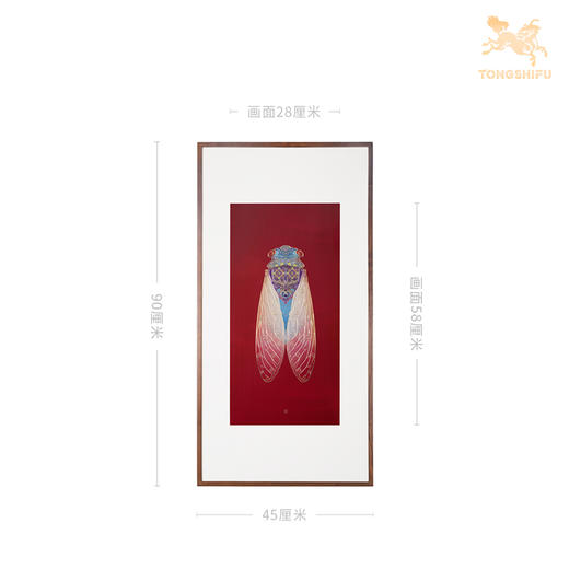 铜师傅 手工錾刻《一鸣惊人》客厅玄关画沙发背景墙装饰画挂画 商品图5