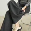 【11/5新品】熙世界【定毛呢裤】羊毛阔腿裤宽松直筒女士秋冬高腰香蕉卫裤子 商品缩略图4