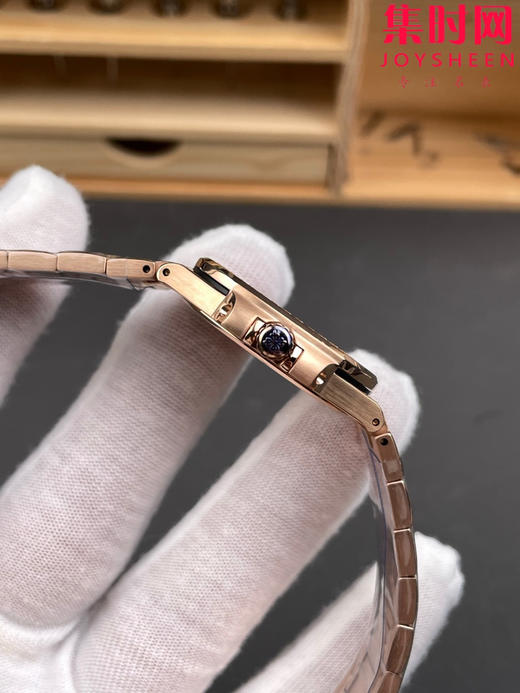 PP百达翡丽 重金打造 GR鹦鹉螺7010系列 玫瑰金紫盘钻圈 女士石英腕表 商品图3